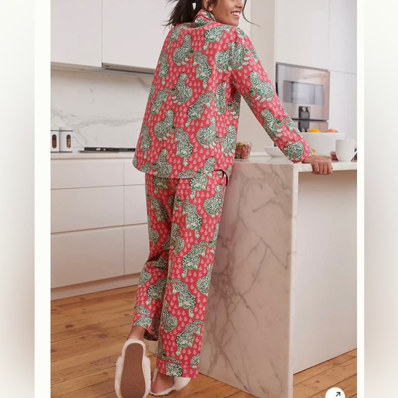 Anthropologie 🆕 Printfresh Ruby Tiger Queen Pajamas - Picture 3 of 3